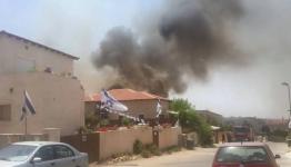 حريق في مستوطنة إسرائيلية