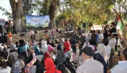  صورة أثناء فعاليات يوم التراث الفلسطيني
