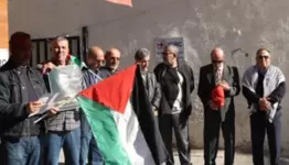 خلال الوقفة في مخيم البص