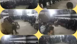 اجتماع  الاهالي في مخيم نهر البارد