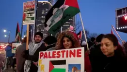 مظاهرة في امريكا نصرة للقدس وعائلة الكرد