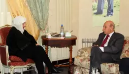 بهية الحريري عرضت مع وفد الجبهة الديمقراطية