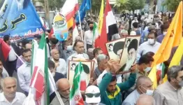 مسيرة في مخيم اليرموك