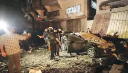 آثار قصف المقاومة للمغتاصبات في غلاف غزة