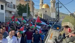 جماهير شعبنا تُشَيِّع جثمان الشهيدة