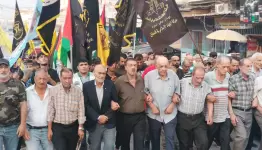 مسيرة في مخيم نهر البارد