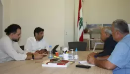 الحسن استقبل رئيس جمعية الهلال الاحمر الفلسطيني
