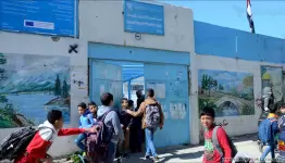 مدرسة اونروا في مخيم عين الحلوة