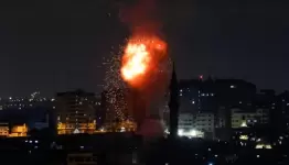 قصف غزة