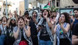 تظاهرة في هبة أيار العام 2021