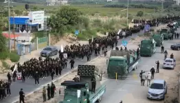 من العرض العسكري لسرايا القدس