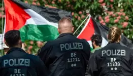 الشرطة الالمانية تقف بوجه تظاهرة مؤبدة لفلسطين