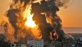 قصف غزة بالقنابل الزلزالية
