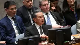 وزير الخارجية الصيني مترئسا اجتماع مجلس الأمن الدولي