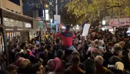 تظاهرة أمام السفارة الأمريكية