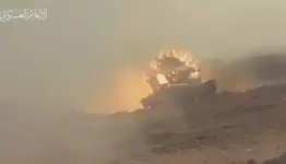تفجير  دبابة صهيونية