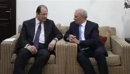 اللواء عباس كامل يلتقي مندوب السلطة ماجد فرج