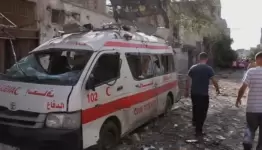 حيط مستشفى الأمل بخان يونس