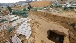 مقبرة في غزة