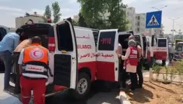 سيارات الاسعاف في غزة