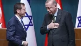 ارطوغان مرحبا بمجرم الحرب رئيس الكيان الغاصب هرتوسغ
