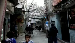 احد المخيمات الفلسطينية