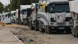 شاحنات المساعدات