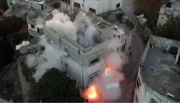 جيش الاحتلال ينسف منزل الشهيد محمد مناصرة