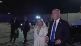 نتنياهو مغادرا الكيان الى نيويورك