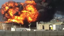 الحرائق في مصافي النفط في مرفأ حيفا