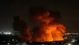 الغارة الإسرائيلية على بوابة المستشفى الحكومي في العاصمة اللبنانية