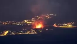 قصف ضواحي تل ابيب