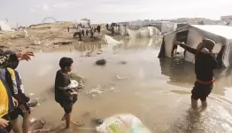 شتائ غزة.. نقمة