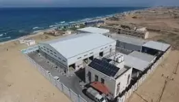 محطة تحلية مياه في غزة قبل تدميرها من قبل جيش الاختلال