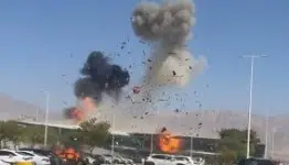 إنفجار مسيرية يمنية في مطار رامون