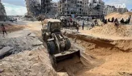 البحث عن جثامين الأسرى الصهاينة في غزة