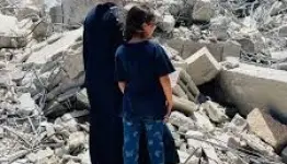 ركام منزل الأسير دوابشة