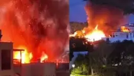 دمار وحرائق في نهاريا بصواريخ المقاومة الإسلامية