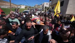 تشييع الطفل أوس