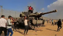 مشهد من عملية 7 أكتوبر 2023