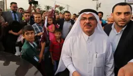 الوزير القطري محمد العمادي في غزة عبر تل ابيب