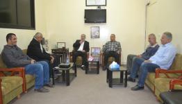 اثناء استقبال وفد فدا 