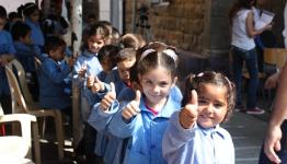 طلاب فلسطينيون في مدارس الأونروا