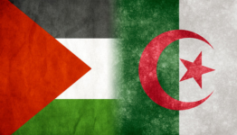 علم فلسطين والجزائر