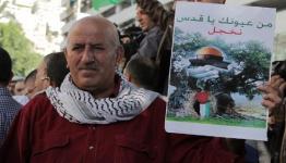 خلال وقفة تضامنية مع فلسطين