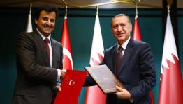 الرئيس التركي رجب طيب أردوغان وأمير قطر تميم بن حمد 