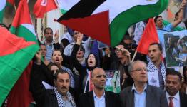  العشرات في تونس تظاهروا نصرة للشعب الفلسطيني وللتنديد بالانتهاكات "الإسرائيلية" 