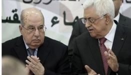 رئيس السلطة الفلسطينية، محمود عباس، ورئيس المجلس الوطني الفلسطيني، سليم الزعنون (من الأرشيف)
