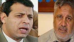 مستشار رئيس وزراء حكومة غزة السابق د. أحمد يوسف والنائب في المجلس التشريعي محمد دحلان 