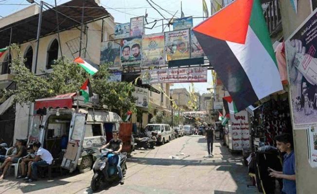 مدخل مخيم برج البراجنة بضاحية بيروت الجنوبية